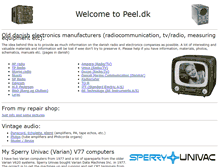 Tablet Screenshot of peel.dk